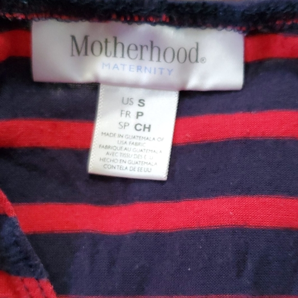 Women red/blue motherhood MATERNITY dress Size s - Picture 7 of 7
